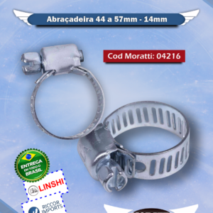 Abraçadeira 44 a 57mm - 14mm